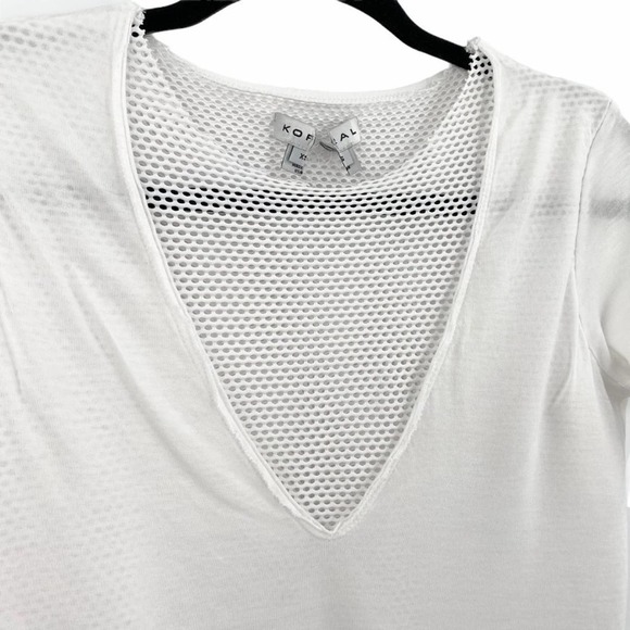Koral Double Layer Short Sleeve Tee in White - Picture 6 of 13